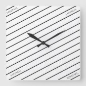 ミニマルとモダン スクエア壁時計 (正面)