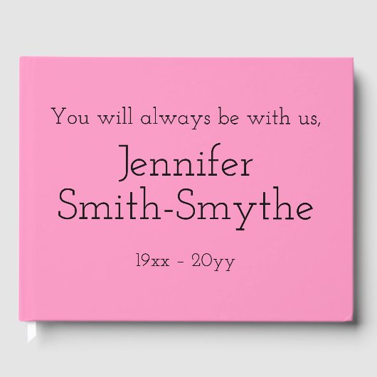 ミニマルと基本葬式/メモリアルゲストブック ゲストブック (正面)