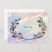 ミニマルなお花のポストカード ポストカード (正面/裏面)