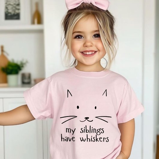 ミニマルなかわいい猫顔概要 Tシャツ