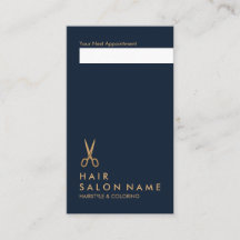 ミニマルなはさみの美容師の垂直アポイントメント