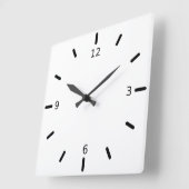 ミニマルなアクリルスクエア10.75インチウォールクロック スクエア壁時計 (傾斜)