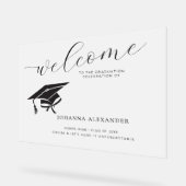 ミニマルなアクリル卒業パーティー歓迎サイン アクリルサイン (傾斜)