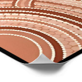 ミニマルなアボリジナル・ドット・アート ポスター (角)