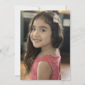 ミニマルなアロハハワイルアウ(ハワイ式宴会)フォトバースデーパーティー 招待状 (裏面)