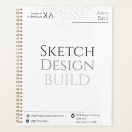 ミニマルなアーキテクチャ2026カレンダーとプロジェクト プランナー手帳