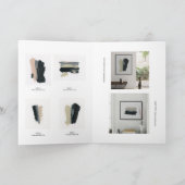 ミニマルなアーティストパンフレットテンプレート カード (内部)