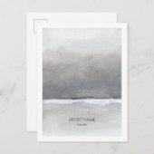 ミニマルなアーティストポストカードテンプレート ポストカード (正面/裏面)