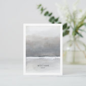 ミニマルなアーティストポストカードテンプレート ポストカード (スタンド正面)