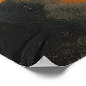 ミニマルなイスタンブールスカイライン – トルコのウォールアート ポスター (角)