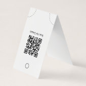 ミニマルなイヤリングとネックレス表示カード 名刺 (裏面)