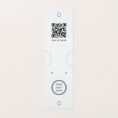 ミニマルなイヤリングとネックレス表示カード 名刺 (外部フラット)