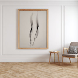 ミニマルなインク抽象芸術ウォールアートモダンfor Decor ポスター