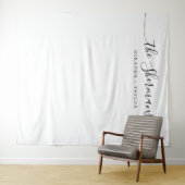 ミニマルなウェディングレセプションデコールバック タペストリー (インサイチュ(横))