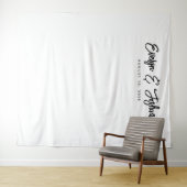 ミニマルなウェディングレセプションデコールバック タペストリー (インサイチュ(横))