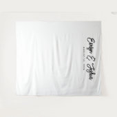 ミニマルなウェディングレセプションデコールバック タペストリー (正面(横))