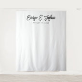 ミニマルなウェディングレセプションデコールバック タペストリー (正面)