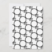 ミニマルなウェディング情報カード 招待状 (裏面)