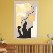 ミニマルなウォールアート キャンバスプリント (インサイチュ (リビング))