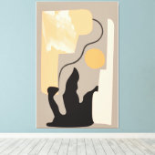 ミニマルなウォールアート キャンバスプリント (インサイチュ (ウッドフロア))