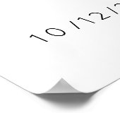 ミニマルなエンゲージメントサイン ポスター (角)