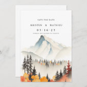 ミニマルなオンライン山 セーブザデート (正面/裏面)