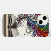 ミニマルなオープンブックの電話ケース Case-Mate iPhoneケース (裏面 (横))