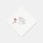 ミニマルなカクテルパーティー ブライダルシャワーの紙製品 スタンダードカクテルナプキン (角)