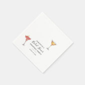 ミニマルなカジュアルパーティー ブライダルシャワーの紙 スタンダードカクテルナプキン (角)