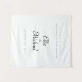 ミニマルなカスタムウェディングウェルカムタペストリー タペストリー (正面(横))