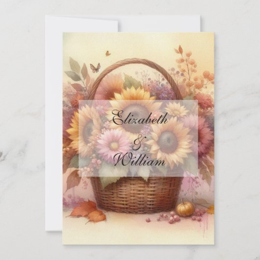 ミニマルなカリグラフィー テキスト 招待状 (正面)