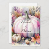 ミニマルなカリグラフィー テキスト 招待状 (正面/裏面)