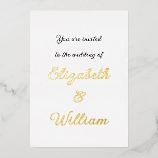 ミニマルなカリグラフィー テキスト 招待状