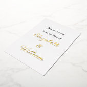 ミニマルなカリグラフィー テキスト 招待状 (回転した状態)