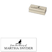 ミニマルなカンガルーの図書館の本 ラバースタンプ (押印)