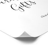 ミニマルなカード＆ギフトサイン ポスター (角)