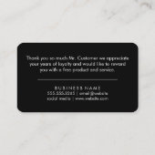 ミニマルなキュラシブ/ありがとう 割引カード (裏面)