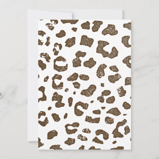 ミニマルなキリンのテーマの誕生日の招待状 招待状 (裏面)