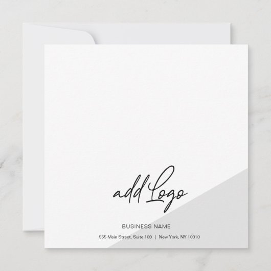 ミニマルなギフト券の名刺 (裏面)