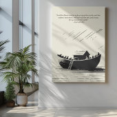 ミニマルなクリスチャンの壁アート – 聖書聖句プリント ポスター