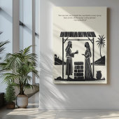 ミニマルなクリスチャンの壁アート – 聖書聖句プリント ポスター