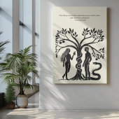 ミニマルなクリスチャンの壁アート – 聖書聖句プリント ポスター