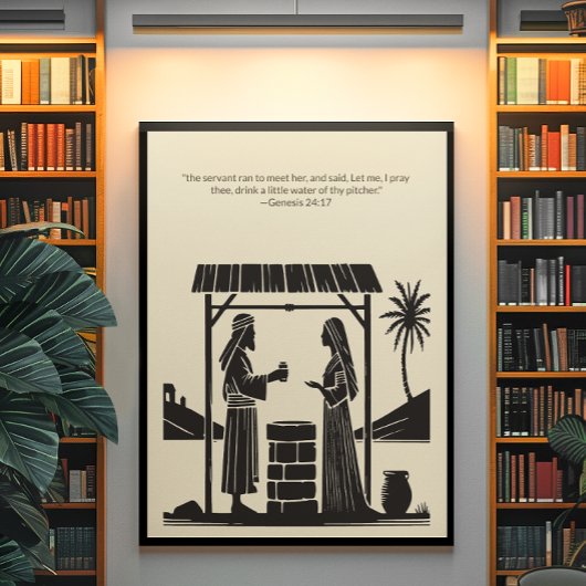 ミニマルなクリスチャンの壁アート – 聖書聖句プリント ポスター