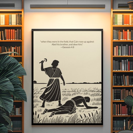 ミニマルなクリスチャンの壁アート – 聖書聖句プリント ポスター
