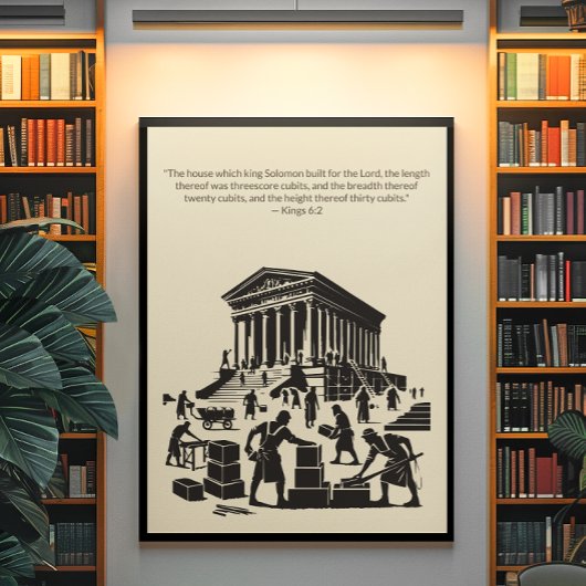 ミニマルなクリスチャンの壁アート – 聖書聖句プリント ポスター