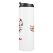 ミニマルなクリスマスと新年おめでとう タンブラー (回転右)