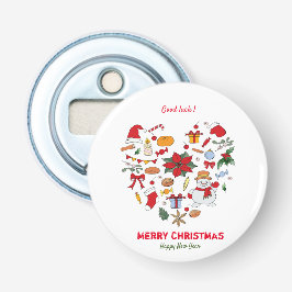 ミニマルなクリスマスと新年おめでとう 栓抜き