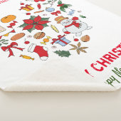 ミニマルなクリスマスと新年の幸せベビー シェルパブランケット (3/4)