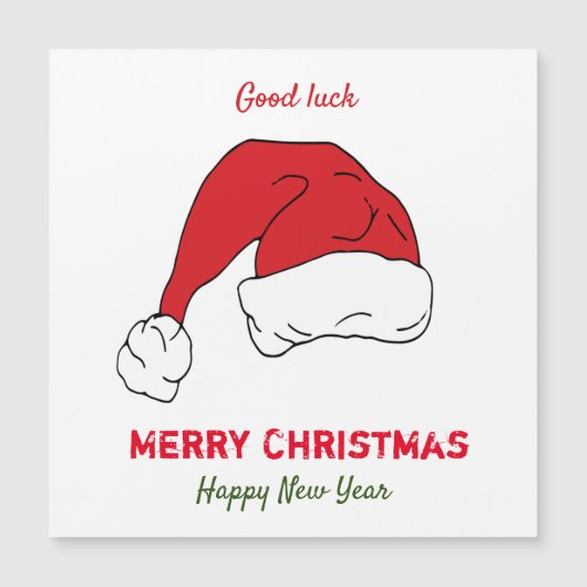 ミニマルなクリスマスと新年の幸せ (正面)