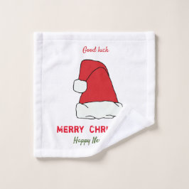 ミニマルなクリスマスと新年の幸せ ウォッシュタオル
